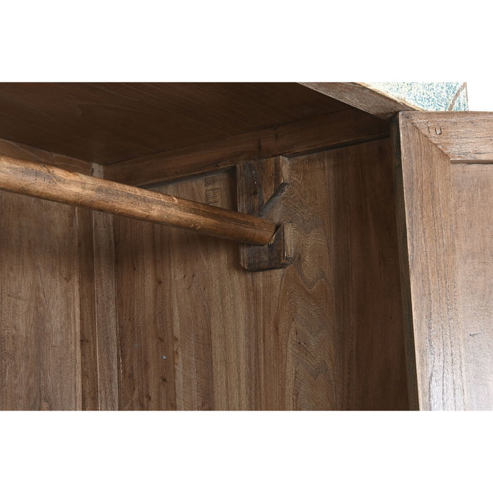 DKD Home Decor Armario de Abeto y Metal Tallado Natural Antik China