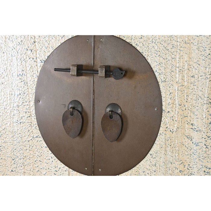 DKD Home Decor Armario de Abeto y Metal Tallado Natural Antik China