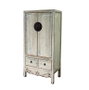 DKD Home Decor Armario Antik china Oriental Bicolor Lacado Abeto Metal Contrachapado 52 x 180 x 88 cm
