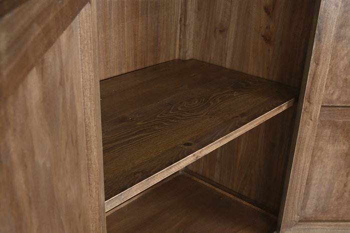 DKD Home Decor Armario Antik china Oriental Bicolor Lacado Abeto Metal Contrachapado 52 x 180 x 88 cm