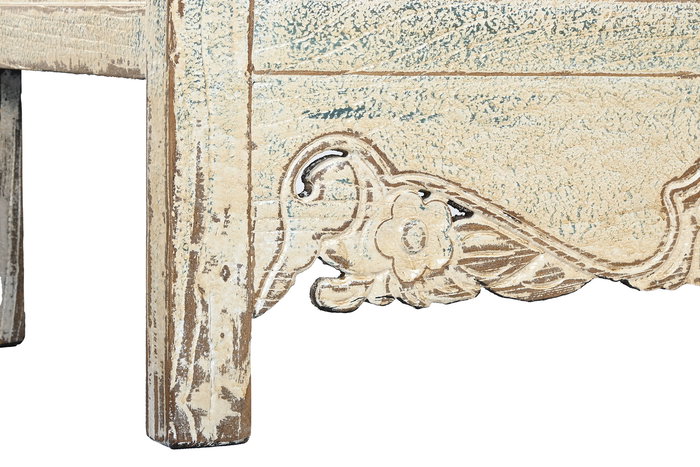 DKD Home Decor Armario Antik china Oriental Bicolor Lacado Abeto Metal Contrachapado 52 x 180 x 88 cm