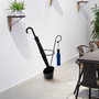 Aberto Design Paragüero 005, Elegante y Duradero, 100% Metal Negro, 34 x 23 x 67 cm