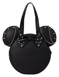 Loungefly Minnie Mouse Bolsa Canvas Studs & Chains
