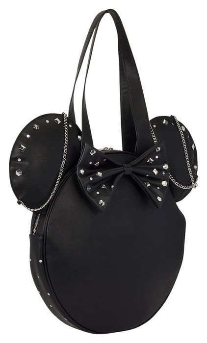 Loungefly Minnie Mouse Bolsa Canvas Studs & Chains
