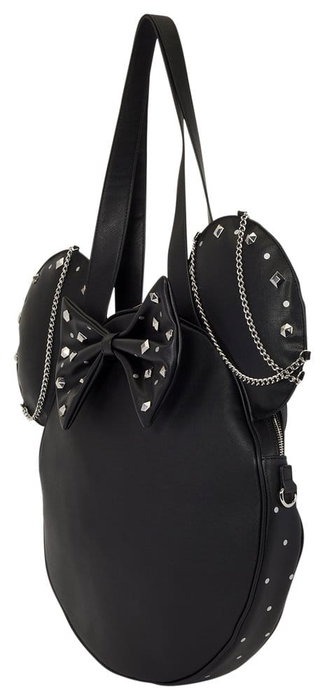 Loungefly Minnie Mouse Bolsa Canvas Studs & Chains