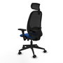 PIQUERAS Y CRESPO Silla de oficina Cilanco con Mecanismo Sincro, Azul y Negro