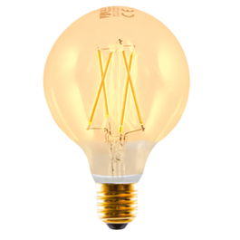 Silver Bombilla LED Filamento Edison Gold E27 3W 2200K Extracálida 230V Larga Vida Útil 20.000h A++