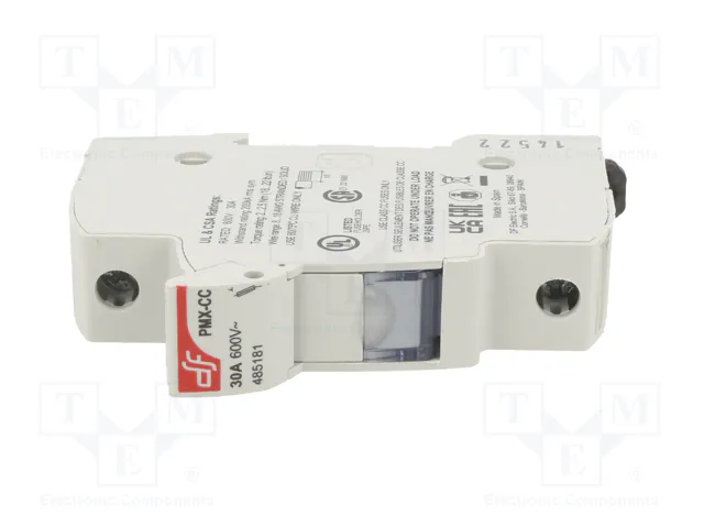 DF ELECTRIC Portafusibles PMX para Raíl DIN 30A 600VAC DF ELECTRIC Portafusibles PMX para Raíl DIN 30A 600VAC