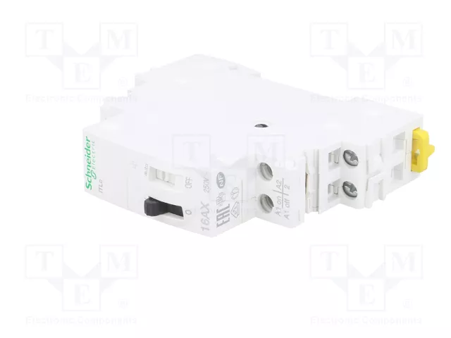 Schneider Electric Relé de instalación biestable por impulsos SPDT + NO 16A Schneider Electric Relé de instalación biestable por impulsos SPDT + NO 16A