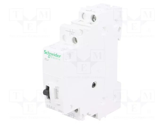 Schneider Electric Relé de instalación biestable por impulsos SPDT + NO 16A Schneider Electric Relé de instalación biestable por impulsos SPDT + NO 16A