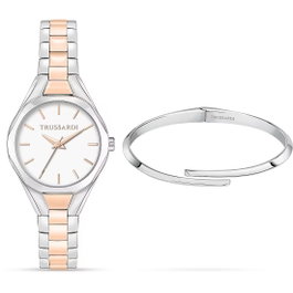 Trussardi R2453159503 Reloj de Cuarzo para Mujer con Correa Rosa