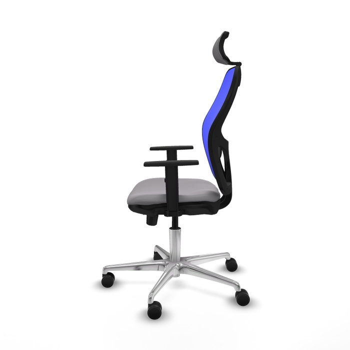 PIQUERAS Y CRESPO Silla de oficina Jorquera con mecanismo Sincro/Traslack, Gris y Azul PIQUERAS Y CRESPO Silla de oficina Jorquera con mecanismo Sincro/Traslack, Gris y Azul