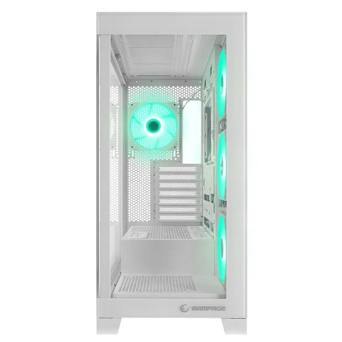 Rampage Hydra V2 Obudowa PC Acuario 4x Ventilador ARGB Blanco