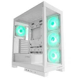 Rampage Hydra V2 Obudowa PC Acuario 4x Ventilador ARGB Blanco