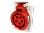 PAWBOL Conector de alimentación AC trifásicos 16A 400V 5 Pines Hembra IP67