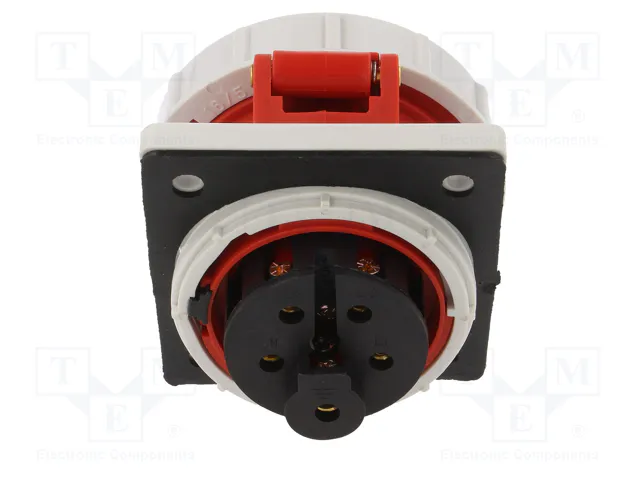 PAWBOL Conector de alimentación AC trifásicos 16A 400V 5 Pines Hembra IP67