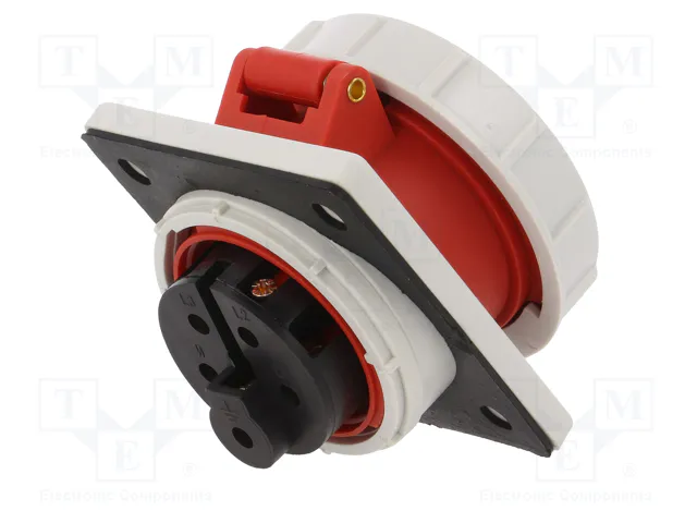 PAWBOL Conector de alimentación AC trifásicos 16A 400V 5 Pines Hembra IP67