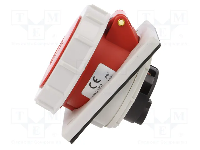 PAWBOL Conector de alimentación AC trifásicos 16A 400V 5 Pines Hembra IP67