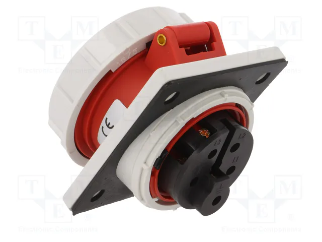 PAWBOL Conector de alimentación AC trifásicos 16A 400V 5 Pines Hembra IP67