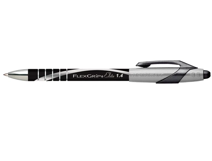 Boligrafo Flexgrip Elite Retractil Negro 12 unidades
