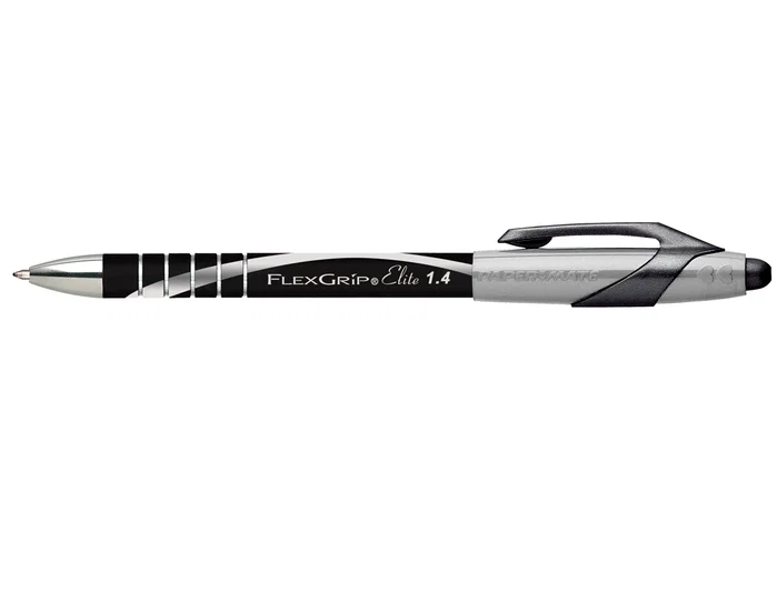 Boligrafo Flexgrip Elite Retractil Negro 12 unidades
