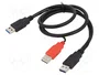 DeLOCK 82908 Cable USB 3.2 Gen 1 de 0,6 m con 2x USB Tipo-A a USB Tipo-A, Negro