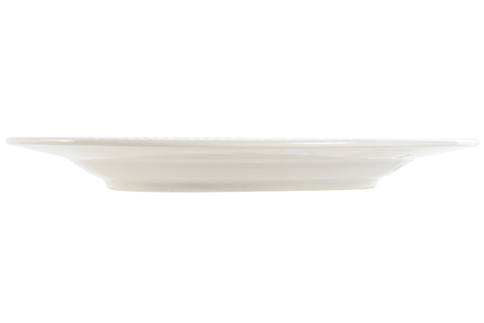 DKD Home Decor Plato de Porcelana Carve loving 24 Blanco