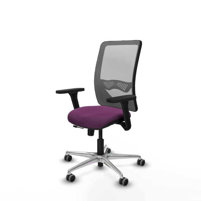 PIQUERAS Y CRESPO Silla de oficina Zulema con mecanismo Sincro/Traslack, Morado y Gris PIQUERAS Y CRESPO Silla de oficina Zulema con mecanismo Sincro/Traslack, Morado y Gris