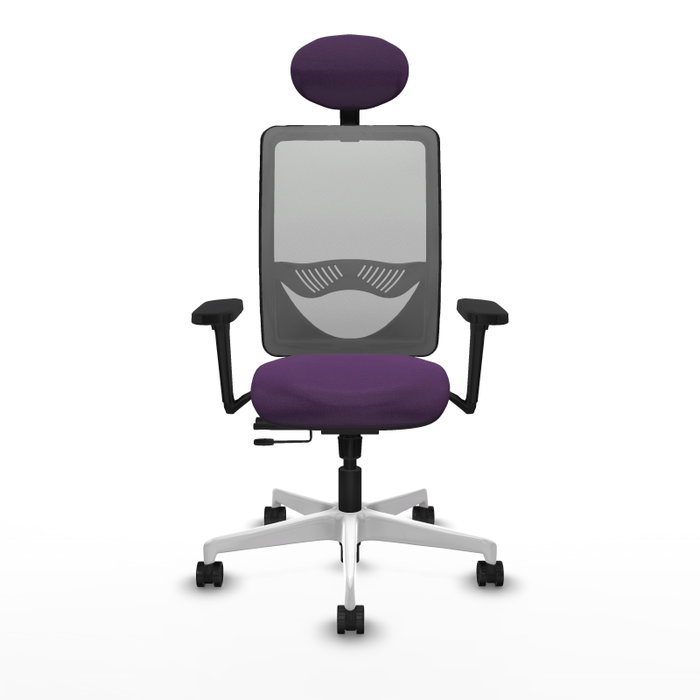 PIQUERAS Y CRESPO Silla de oficina Zulema con mecanismo Sincro/Traslack, Morado y Gris PIQUERAS Y CRESPO Silla de oficina Zulema con mecanismo Sincro/Traslack, Morado y Gris