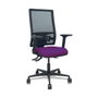PIQUERAS Y CRESPO Silla Bormate con Mecanismo Asincro, Asiento Morado y Respaldo Negro