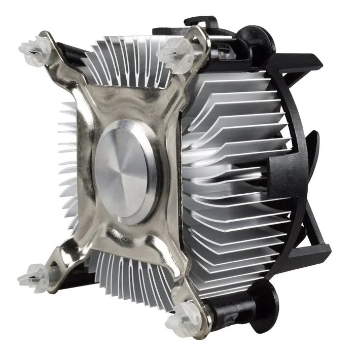 Unykach UK532002 Ventilador CPU para Sockets Intel LGA 775/115x/1200, 90mm, 3000 RPM, 4 Pines PWM, Base de Aluminio, Negro