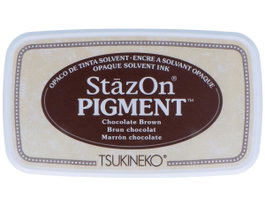 Tsukineko STAZON PIGMENT Almohadilla de Tinta Marrón Opaco