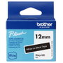 Brother Btag-335 Cinta mecanográfica Blanco sobre negro 12mm x 4m
