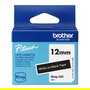 Brother BTAG-335 Cinta Etiquetadora 12mm x 4m Color Blanco sobre Negro - Compatible con P-touch PT-N10, PT-N20, PT-N25BT