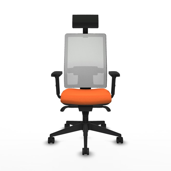 PIQUERAS Y CRESPO Silla de oficina Horna Naranja y Blanco PIQUERAS Y CRESPO Silla de oficina Horna Naranja y Blanco