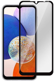 eSTUFF Protector de Pantalla de Vidrio Templado Titan Shield para Samsung Galaxy A14 4G/A14 5G/F14 | 9H | Antiarañazos, Antihuellas | Incluye Kit de Limpieza