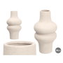 GIFTDECOR Jarrón Michelin Blanco 34cm