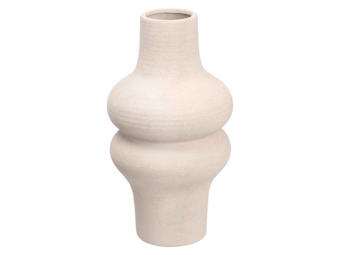 Giftdecor Jarrón 34 cm Blanco Cerámica (Set de 4)