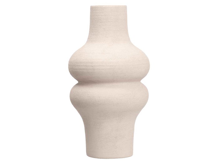 Giftdecor Jarrón 34 cm Blanco Cerámica (Set de 4)