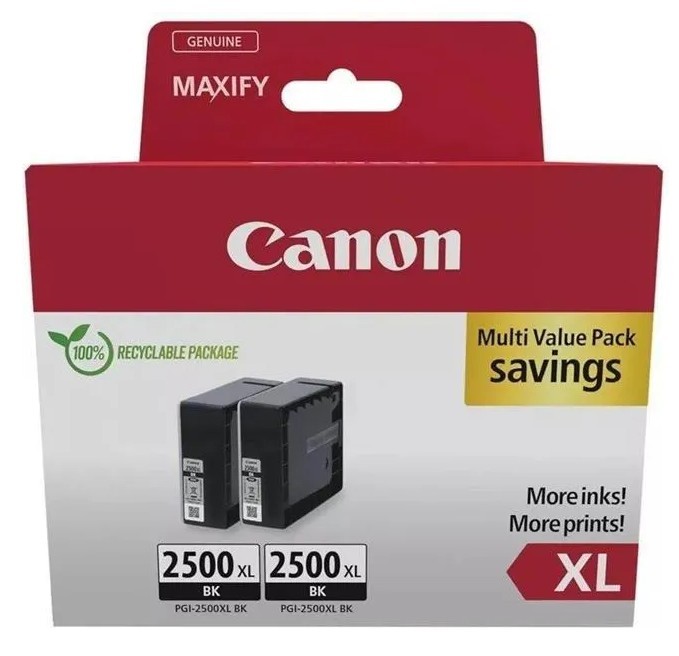 Canon PGI-2500BK XL Multipack Negro