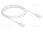 DeLOCK Cable de red Cat.6A U/UTP Slim 3 m Blanco