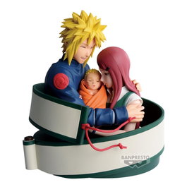 Banpresto Figura Minato, Naruto & Kushina 13cm 72 Series 53