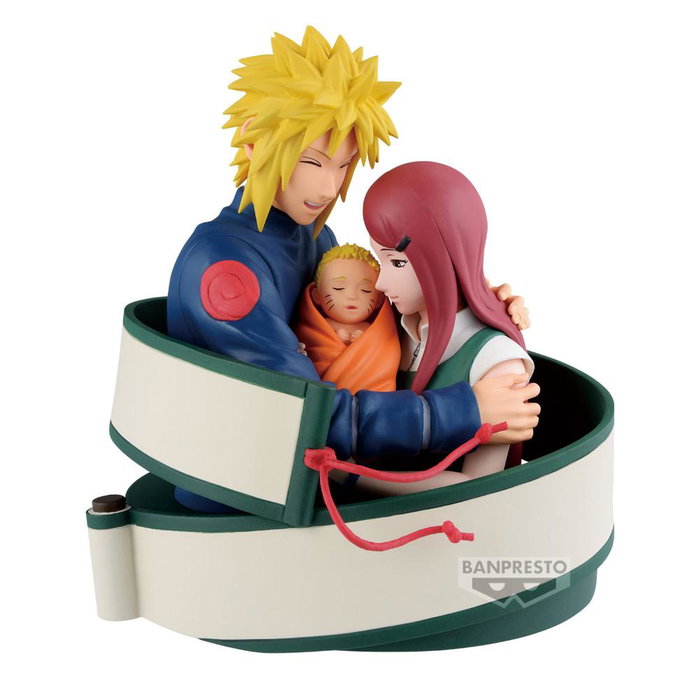 Banpresto Figura Minato, Naruto & Kushina 13cm 72 Series 53