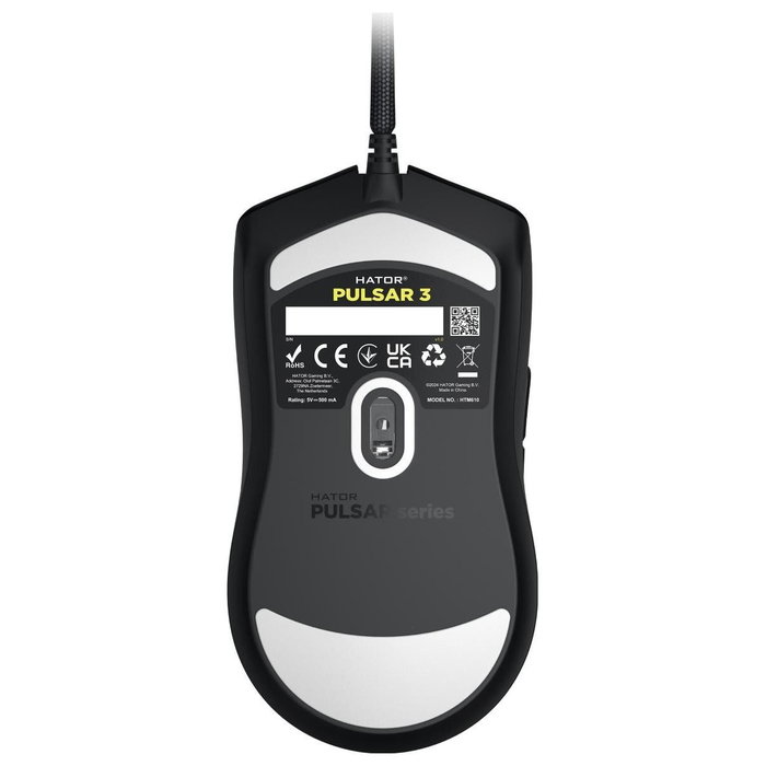 Hator Pulsar 3 HTM610 Ratón Láser Gaming Negro