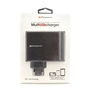 Phoenix Technologies Cargador de Pared 4 Puertos USB 5.1V 6.8A, Adaptador de Carga Rápida Universal para Smartphones, Tablets y Dispositivos USB
