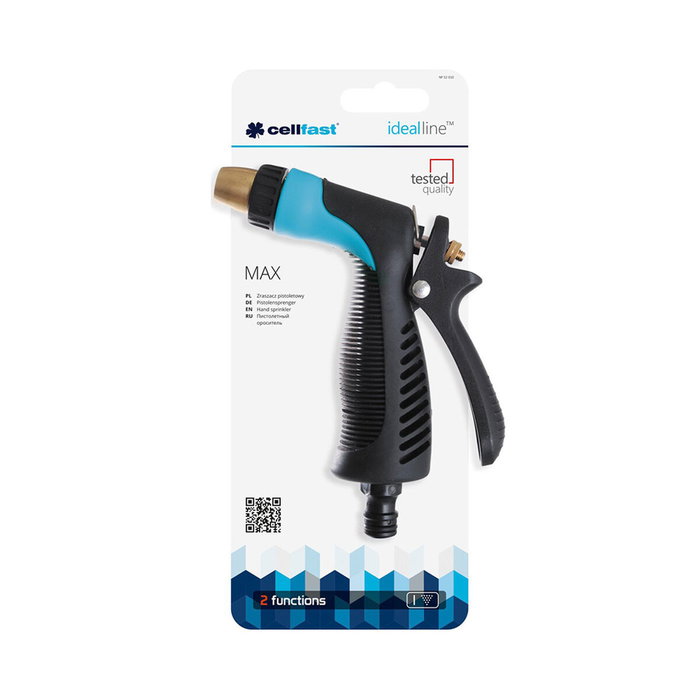 Cellfast Pistola de riego Max Cellpro 6 bar, 2 funciones