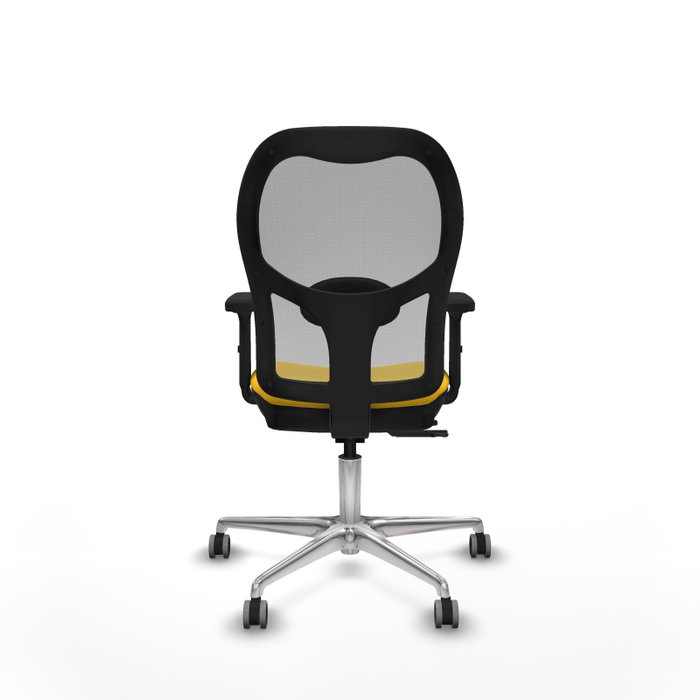 PIQUERAS Y CRESPO Silla de oficina Jorquera con mecanismo Sincro/Traslack Amarillo y Gris PIQUERAS Y CRESPO Silla de oficina Jorquera con mecanismo Sincro/Traslack Amarillo y Gris