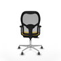 PIQUERAS Y CRESPO Silla de oficina Jorquera con mecanismo Sincro/Traslack Amarillo y Gris