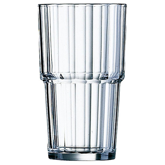 Arcoroc Set de 6 Vasos Altos Noruega 32 cL en Vidrio Transparente Arcoroc Set de 6 Vasos Altos Noruega 32 cL en Vidrio Transparente