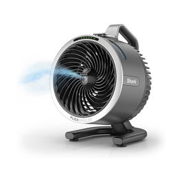 Shark FA050EU FlexBreeze Go Ventilador de Torre con Aspas para Piso y Mesa, 5 Velocidades, Botones, Recargable, 0.15L, Carbón, 36W, 12h Batería
